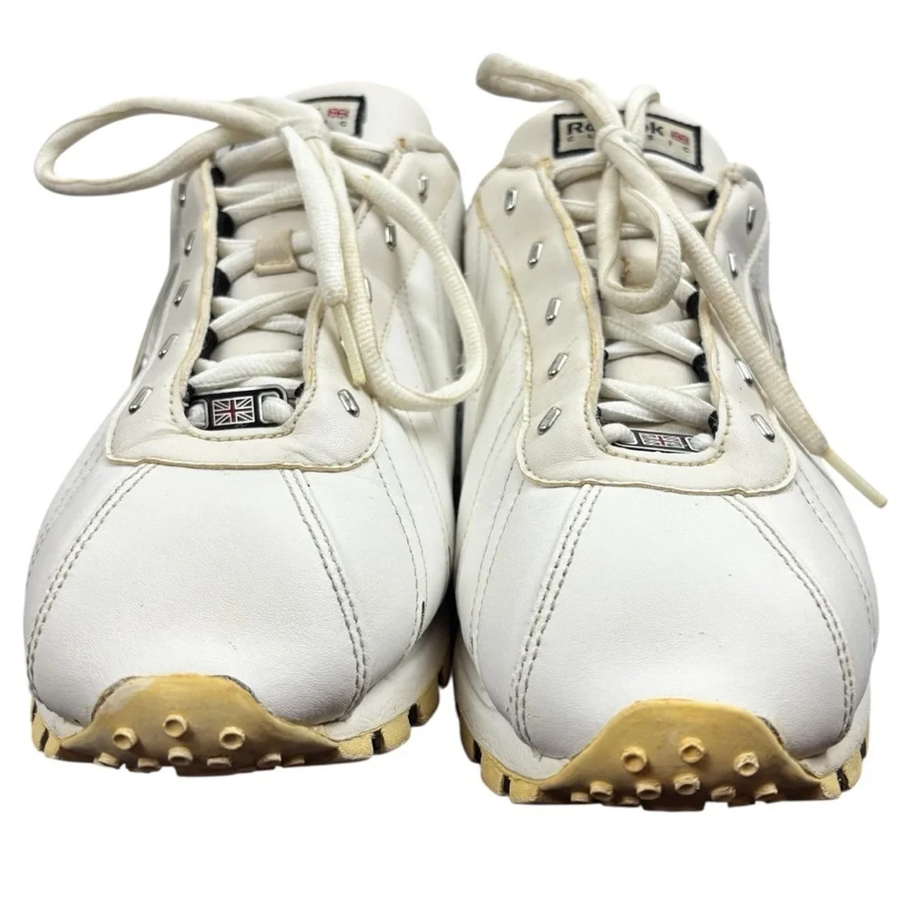 Vintage Reebok  Classic 412 Women's Leather Sneakers White Size 8